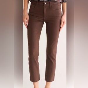 Frank & Eileen Cork High Waist Straight Leg‎ Jeans Chocolate Brown Size 25 NWOT